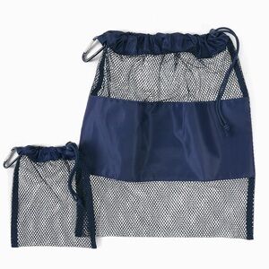 🚨Navy Mesh Pouches set of 2